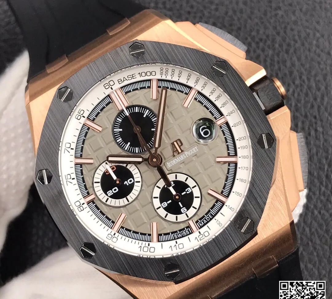 Audemars Piguet Royal Oak Offshore 26416RO.OO.A002CA.01 JF Factory 1:1 Best Edition Replica Watch V2 Black Rubber Strap